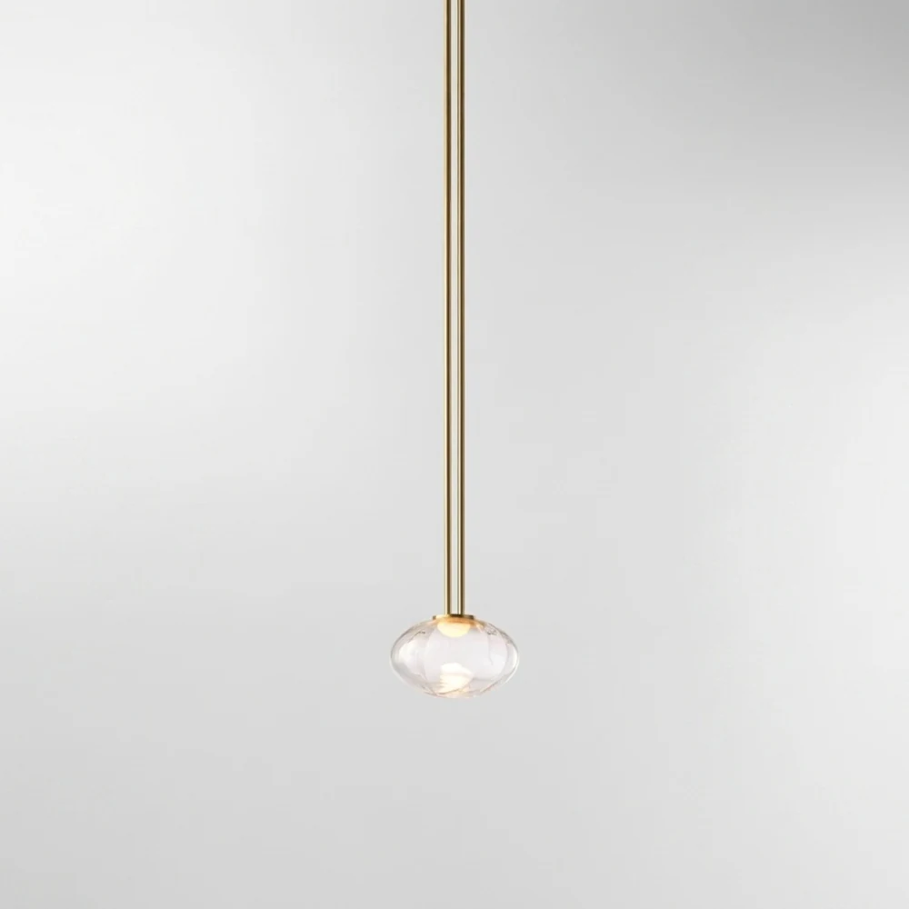 Bubble & Disc Glass Pendant Light Series detail