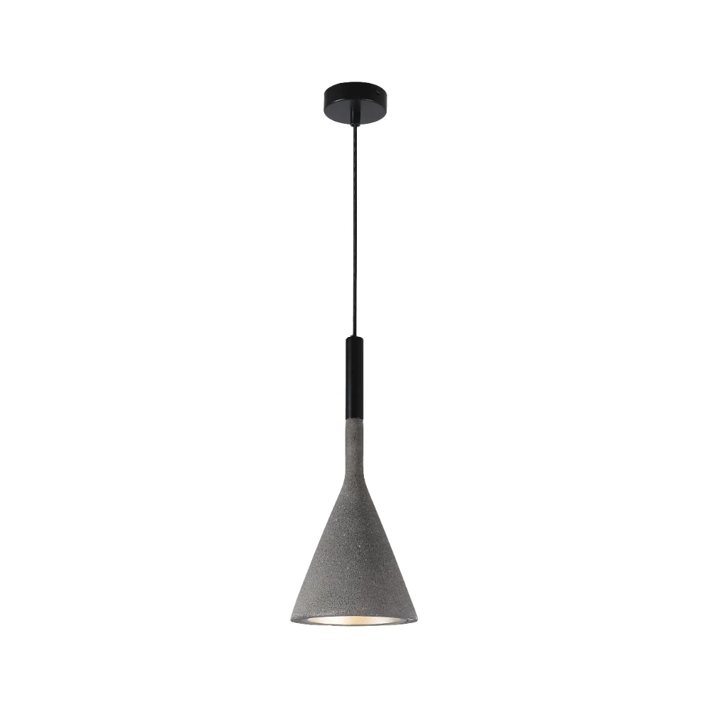 Concrete Texture Cone Pendant Light detail