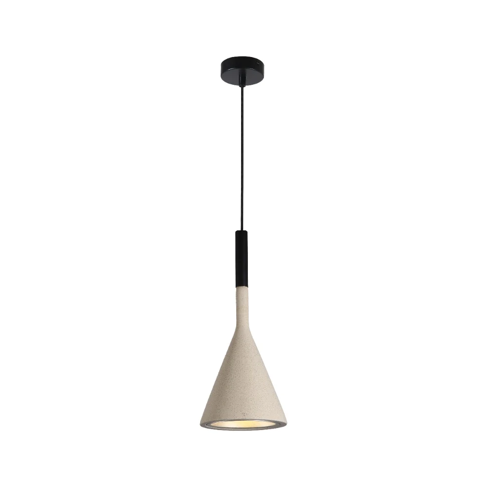 Concrete Texture Cone Pendant Light detail