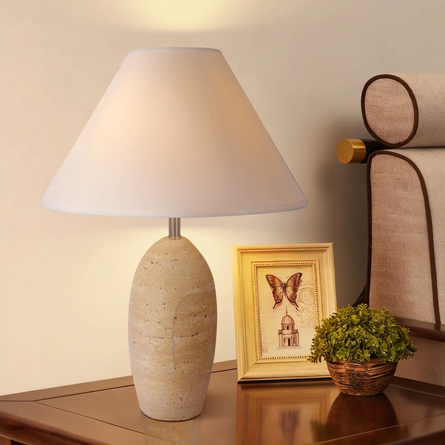 Cone Shade Ceramic Table Lamp detail