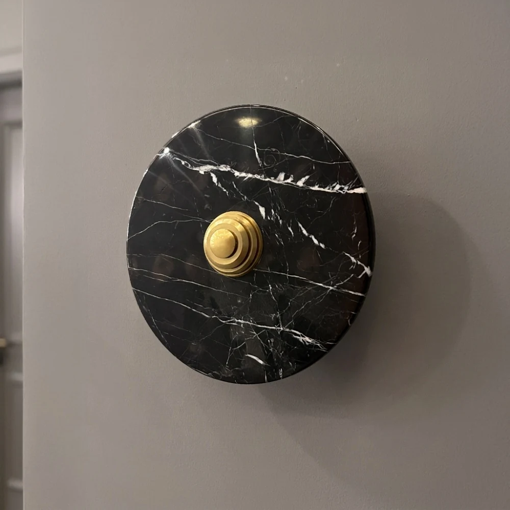 Contemporary Marble & Metal Accent Wall Light detail