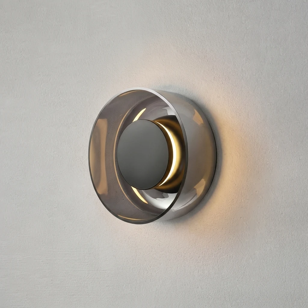 Designer Circular Backlit Wall Fixture