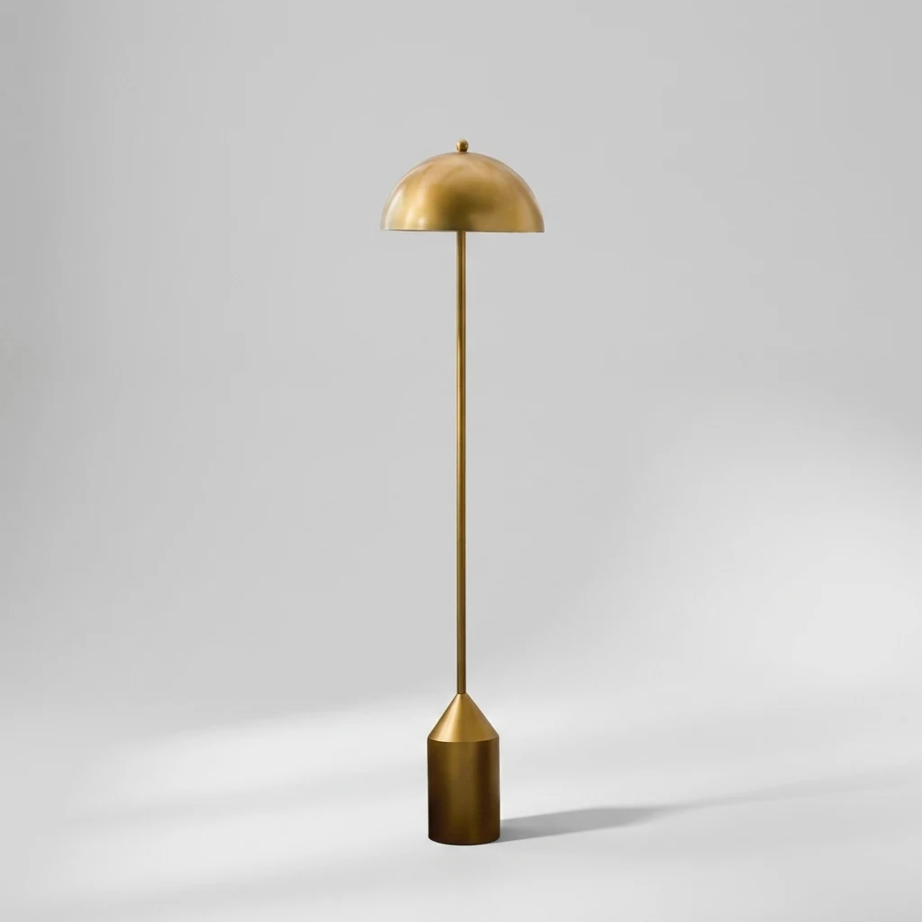 Dome Brass Floor Lamp