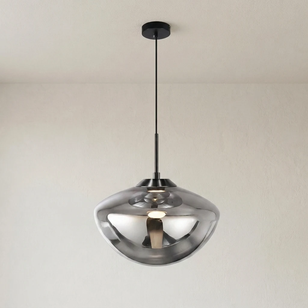 Double-Layer Glass Pendant Light detail
