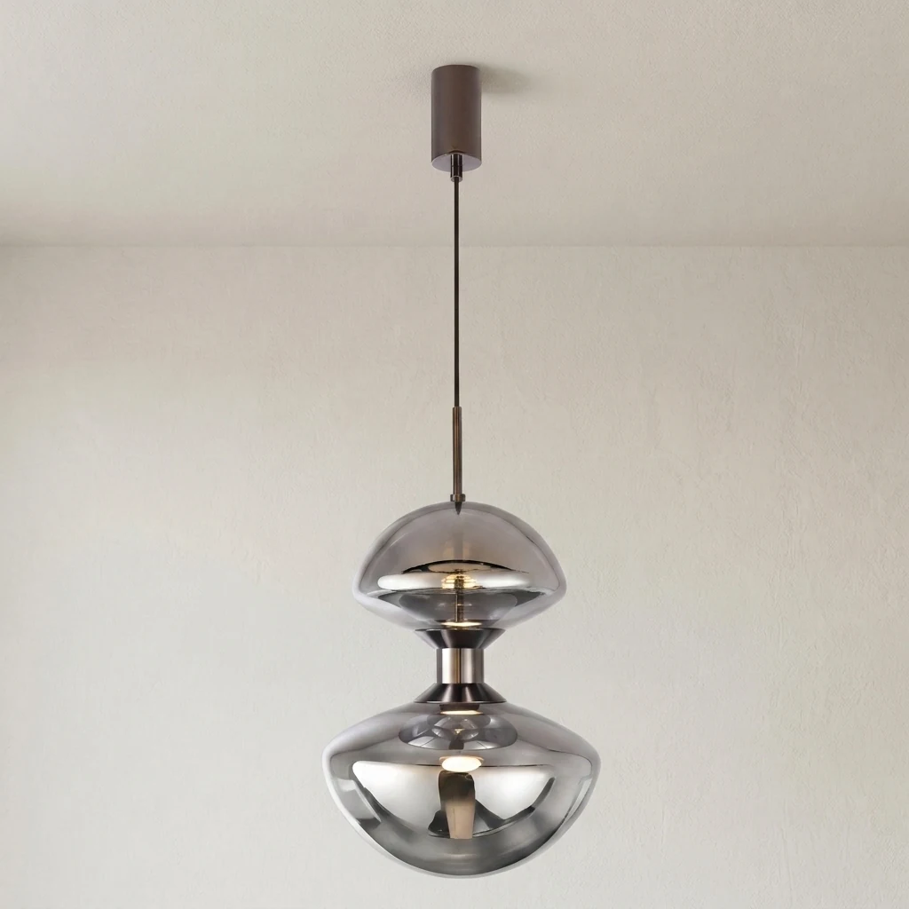 Double-Layer Glass Pendant Light detail