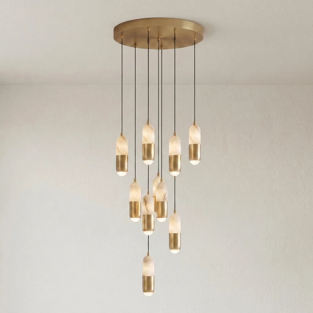 Faux Alabaster Pendant Light-2