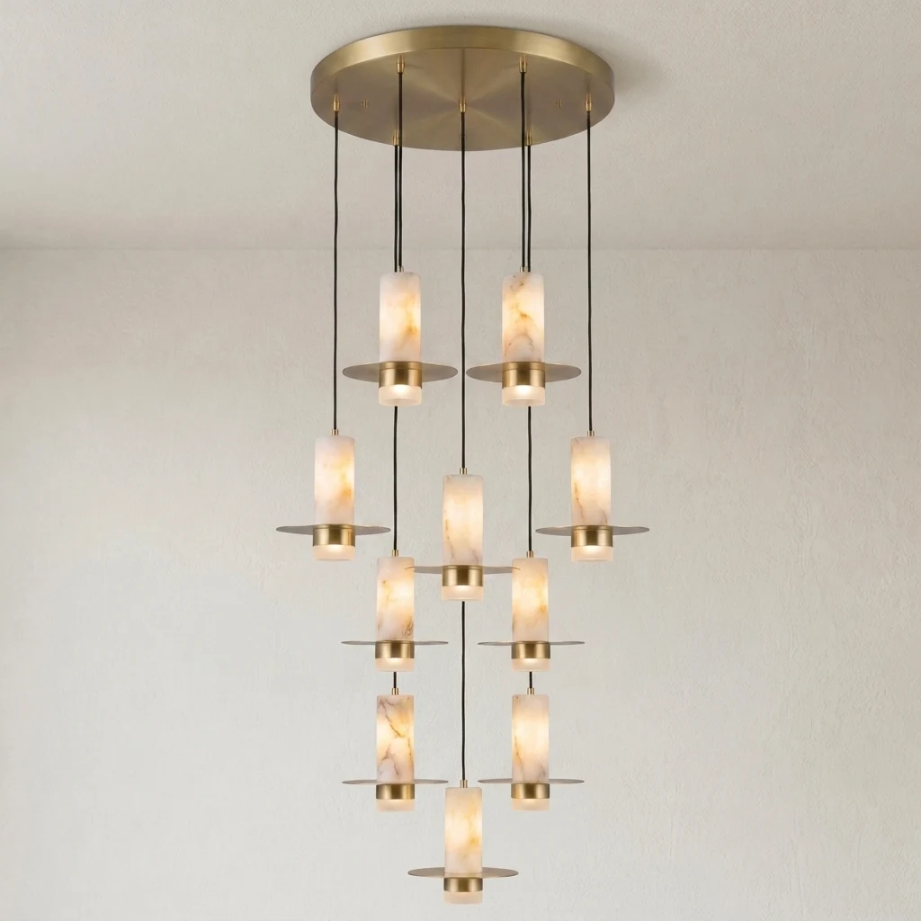 Faux Alabaster Pendant Light Series