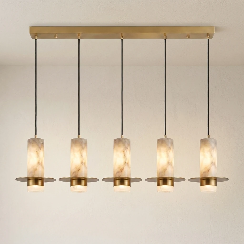 Faux Alabaster Pendant Light Series detail