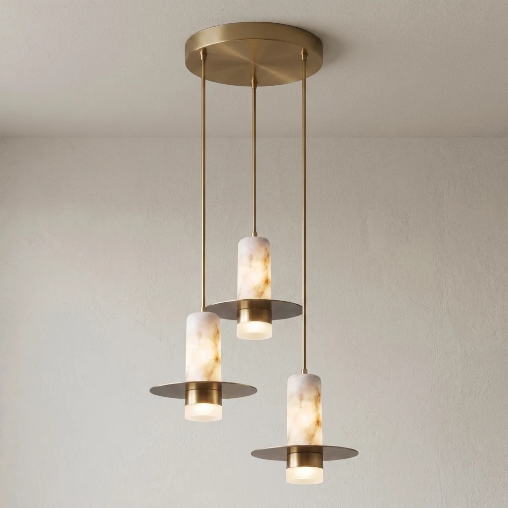 Faux Alabaster Pendant Light Series detail