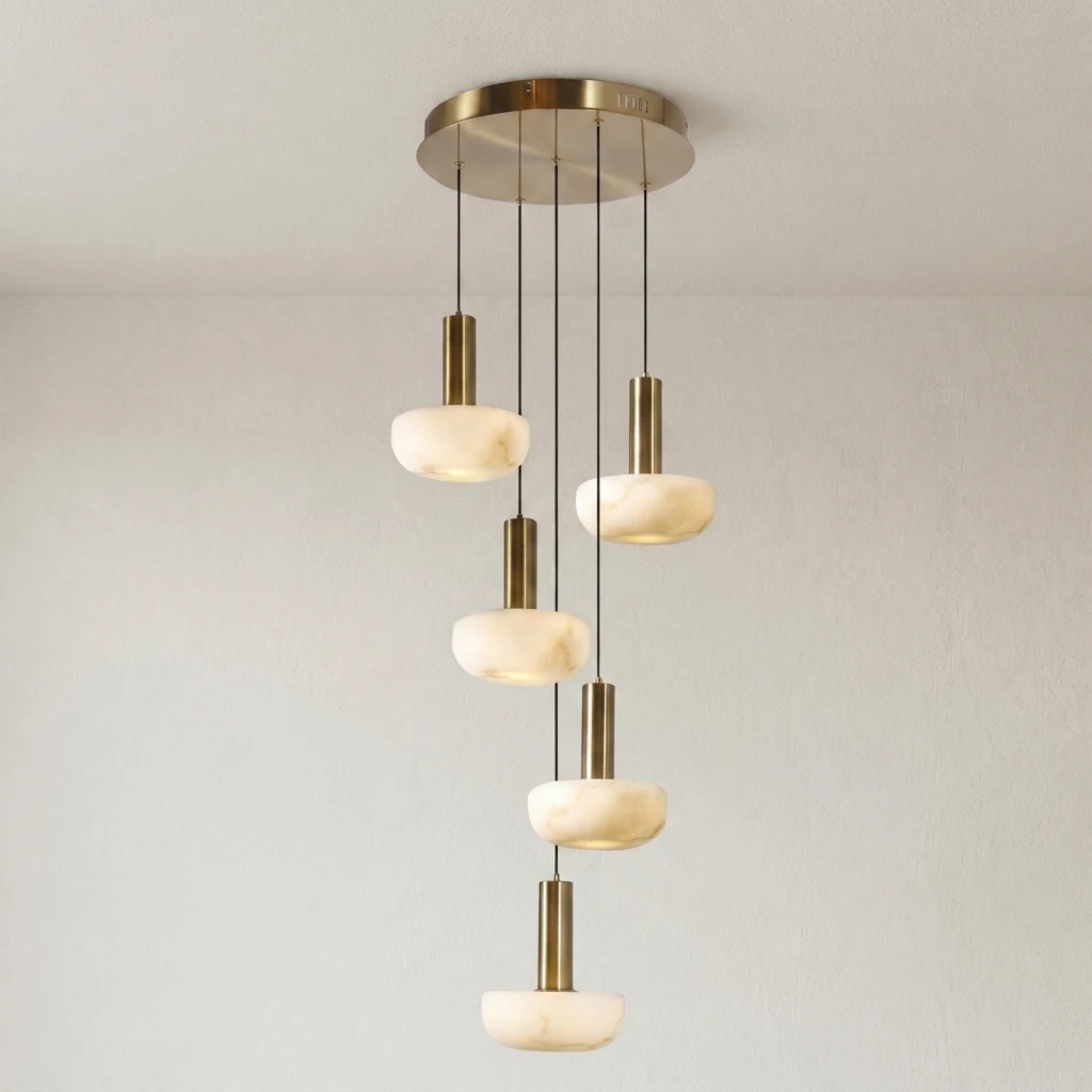 Faux Alabaster Pendant Light