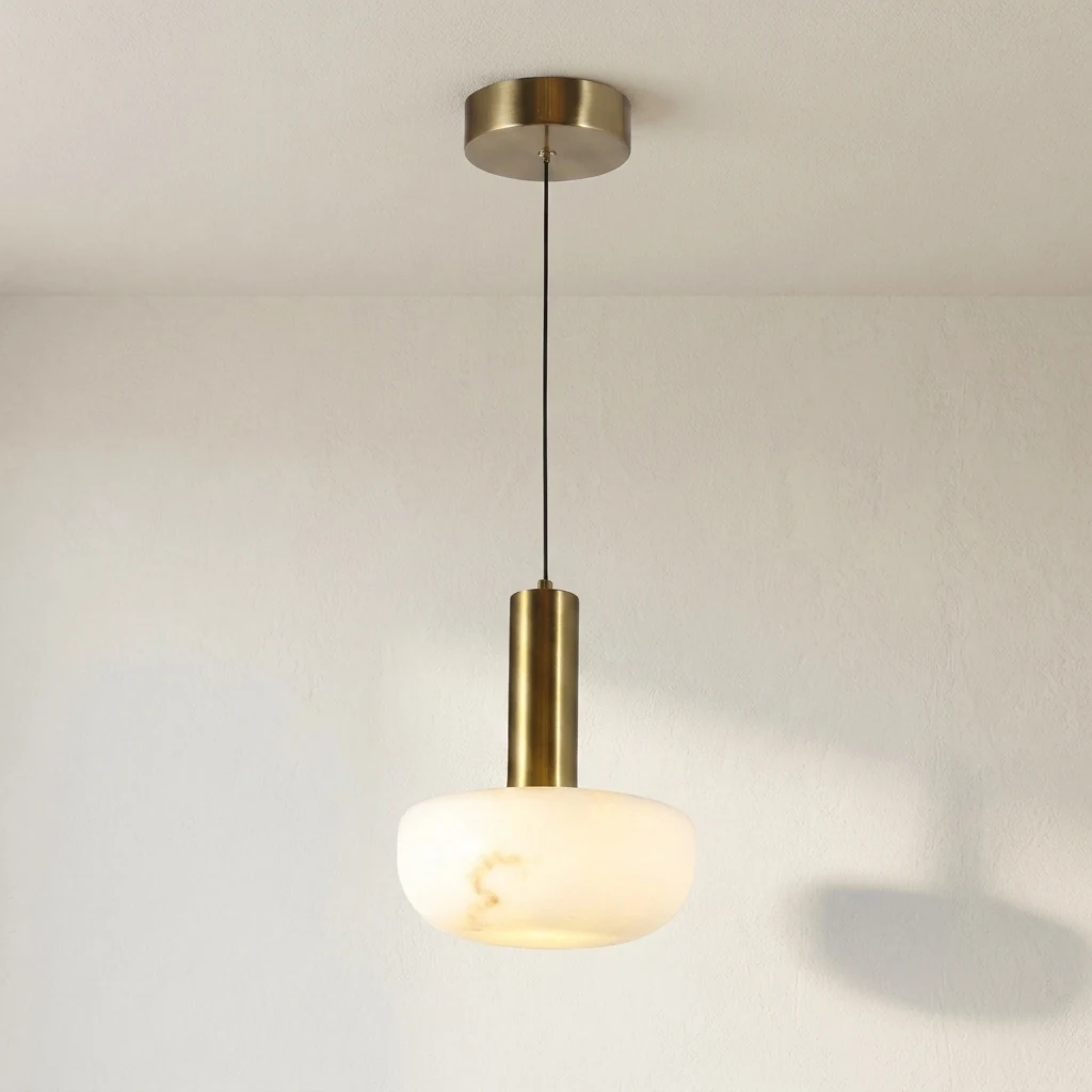 Faux Alabaster Pendant Light detail