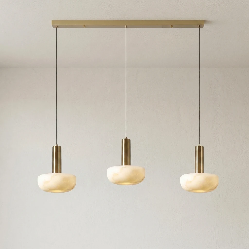 Faux Alabaster Pendant Light detail
