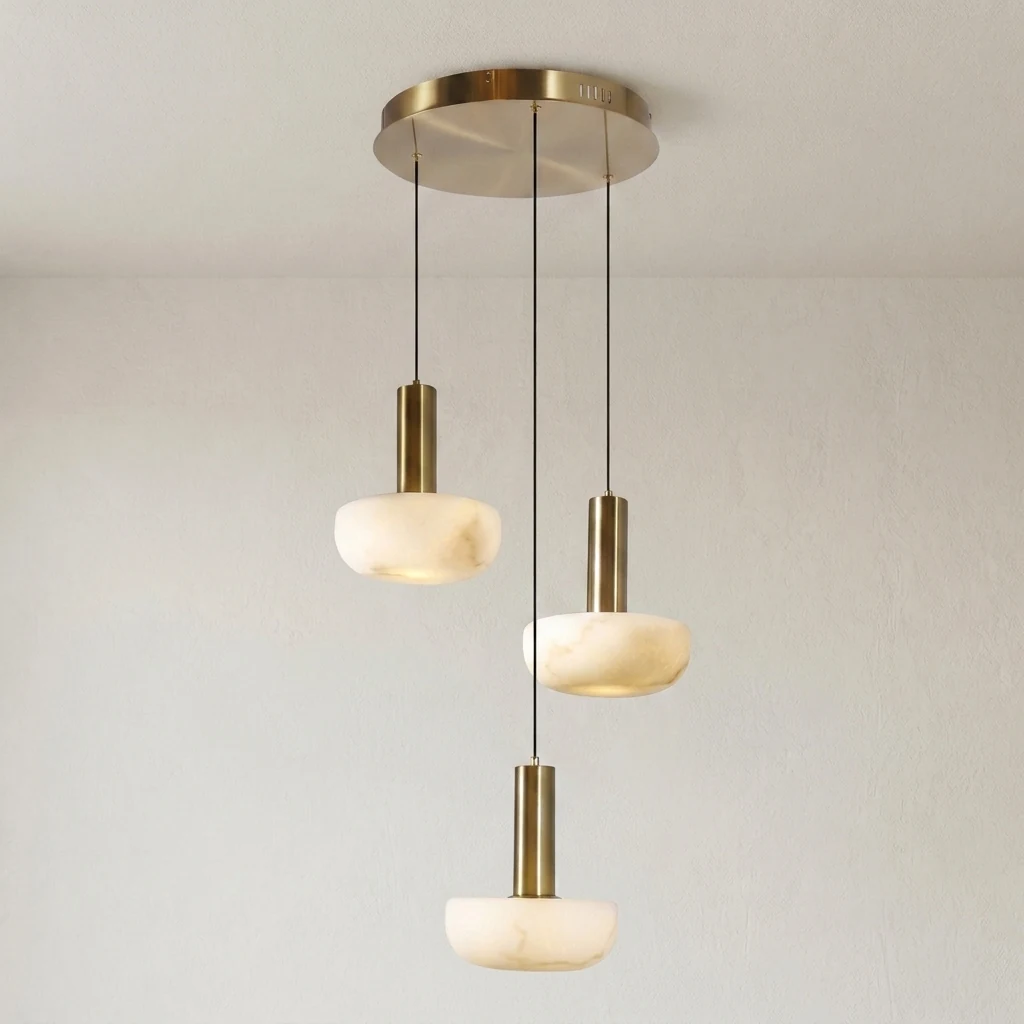 Faux Alabaster Pendant Light detail