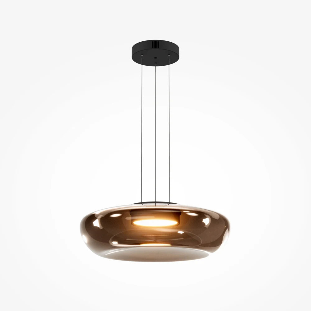Flattened Globe Center-LED Pendant Light detail