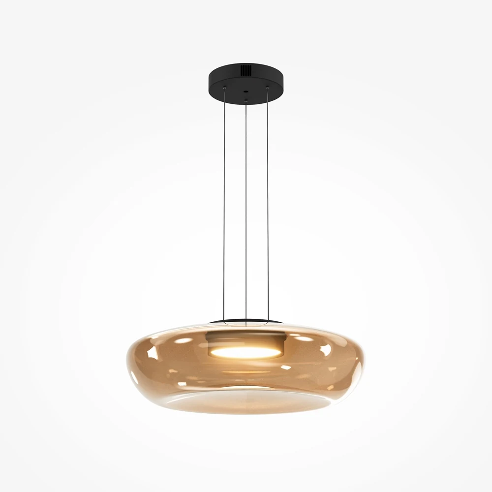 Flattened Globe Center-LED Pendant Light detail