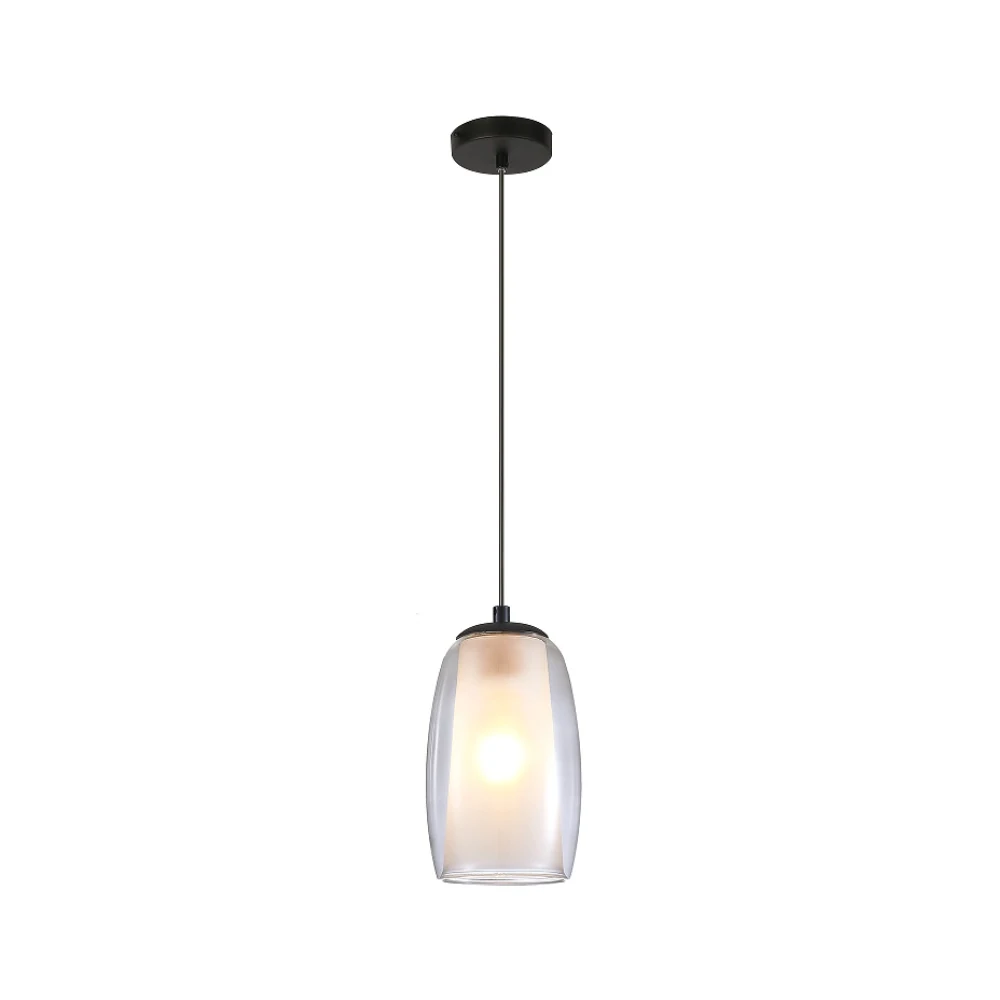Frosted Glass Cylinder Pendant Light detail