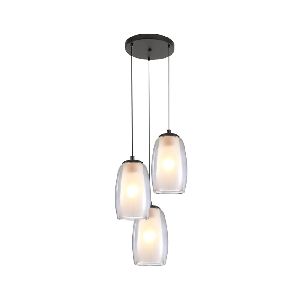 Frosted Glass Cylinder Pendant Light detail