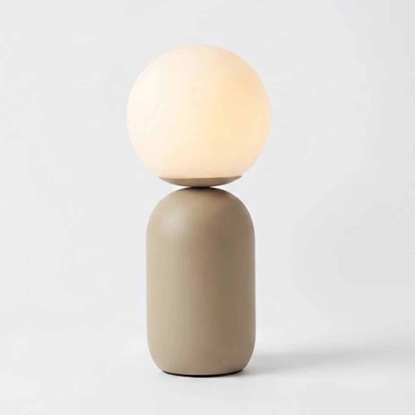 Glass Globe Table Lamp detail