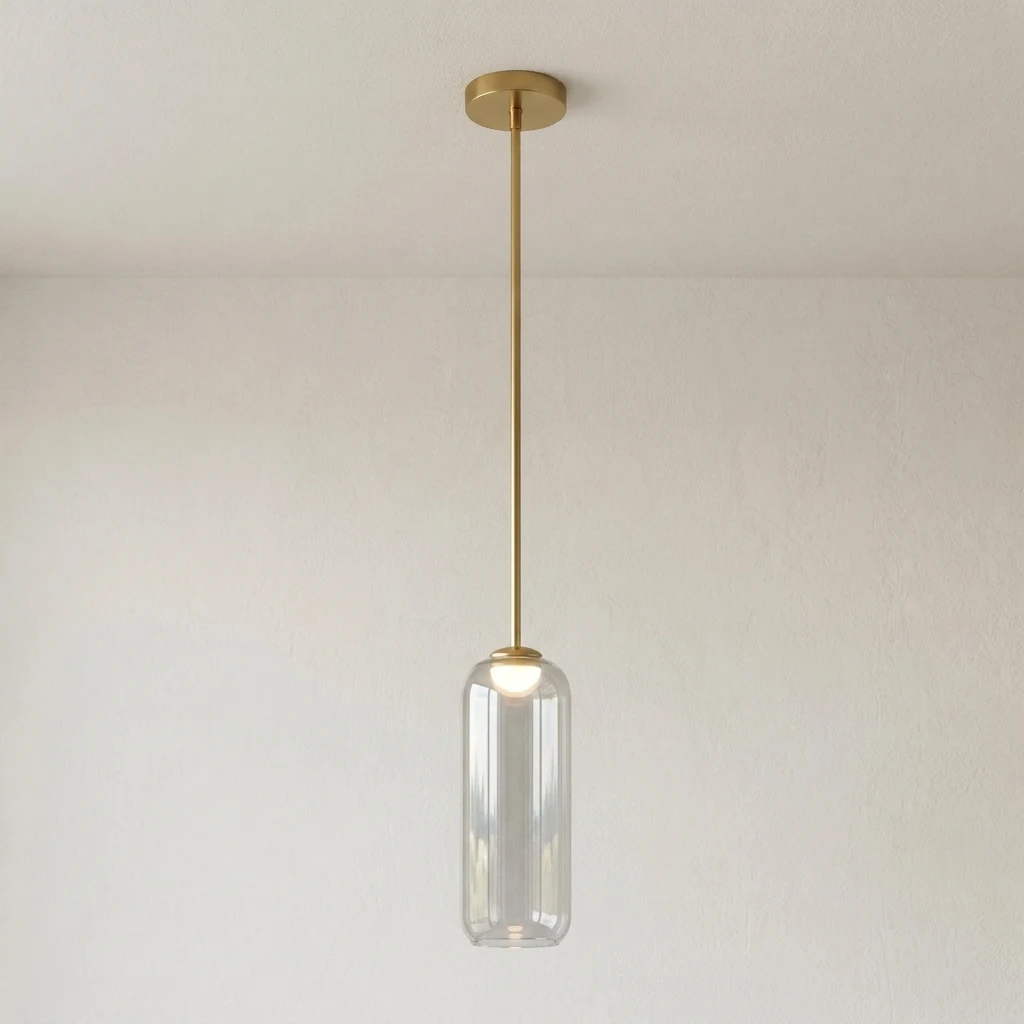 Glass Shade with Internal LED Pendant Light