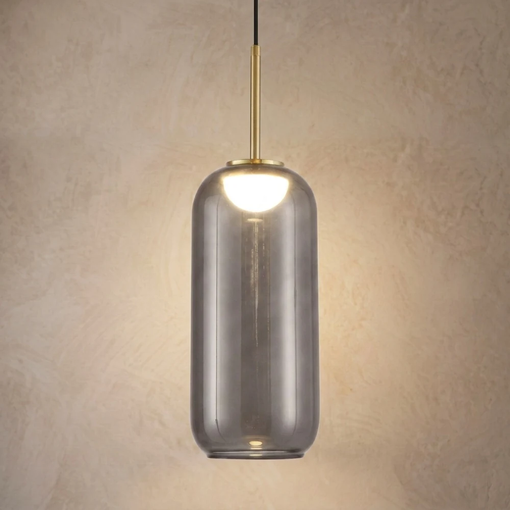 Glass Shade with Internal LED Pendant Light detail