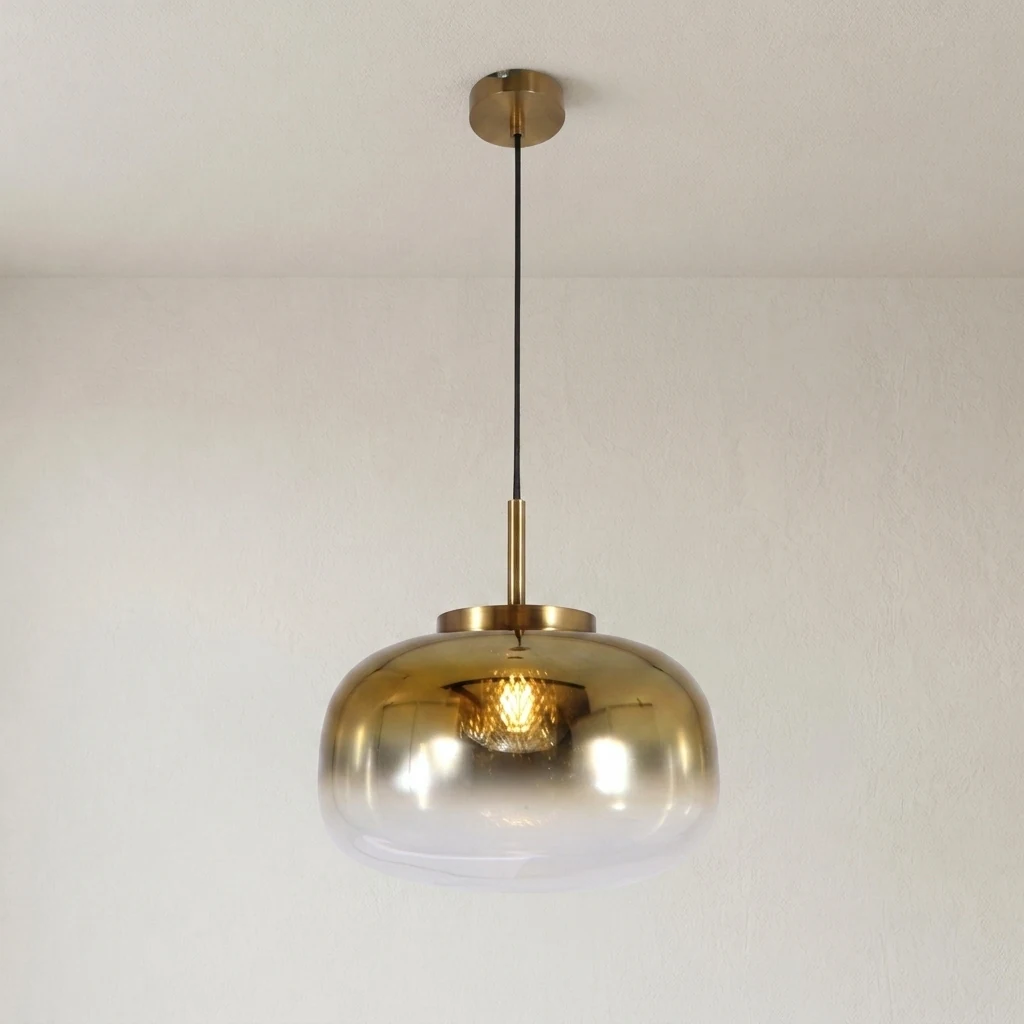 Gradient Glass Globe Pendant Light