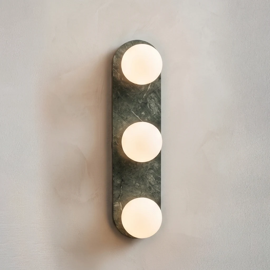 Green Marble Multi-Globe Wall Sconce