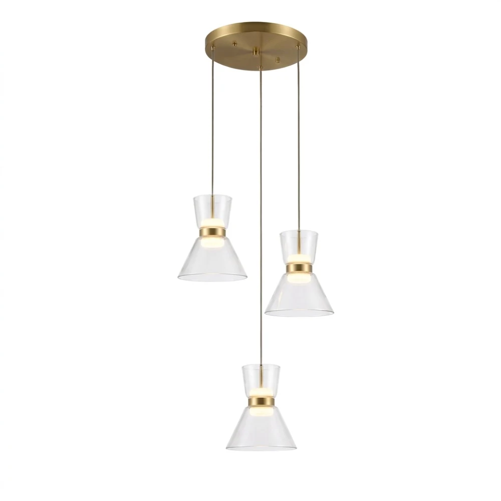 Hourglass Glass Pendant Light detail