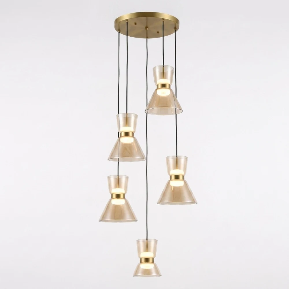 Hourglass Glass Pendant Light detail