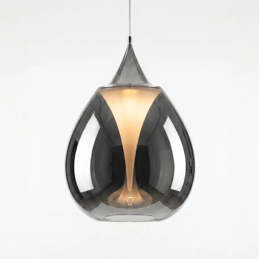 Illuminated Teardrop Glass Pendant Light detail