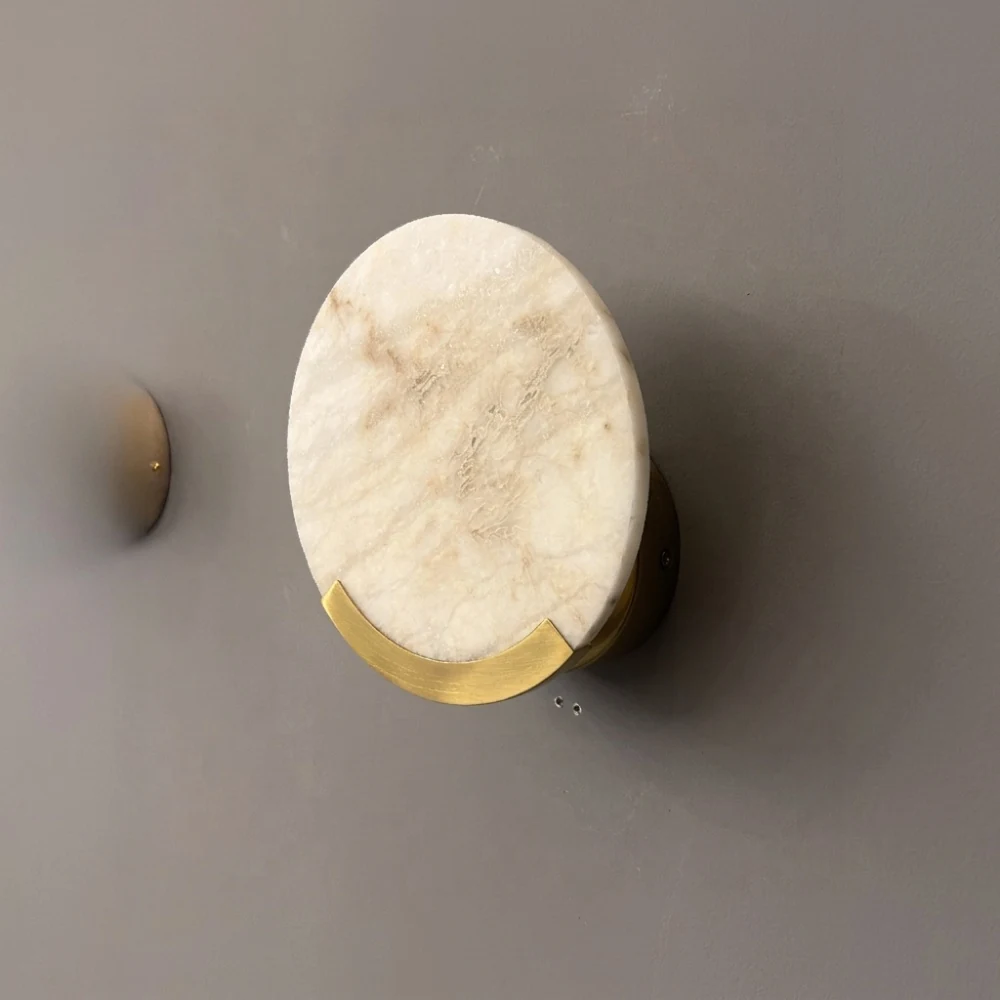 Luxury Natural Stone Halo Wall Light detail