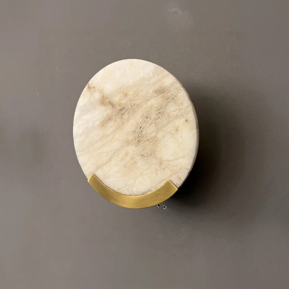 Luxury Natural Stone Halo Wall Light detail