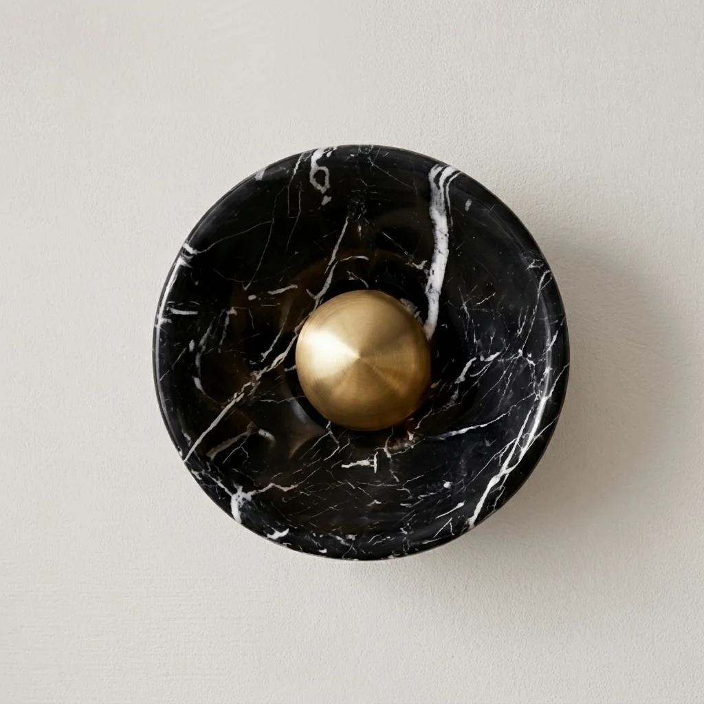 Marble Bowl Backlit Wall Sconce