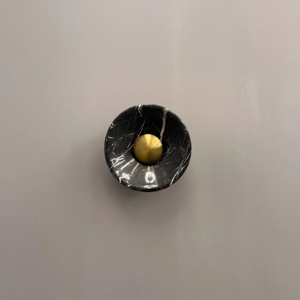 Marble Bowl Backlit Wall Sconce detail
