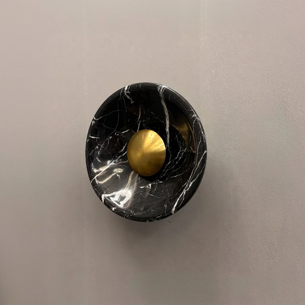 Marble Bowl Backlit Wall Sconce detail