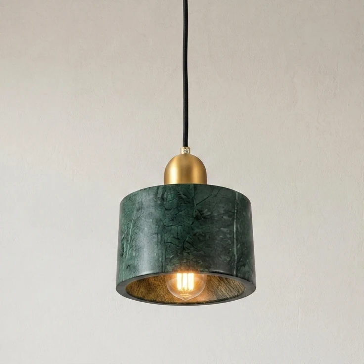 Marble Cylinder Pendant detail
