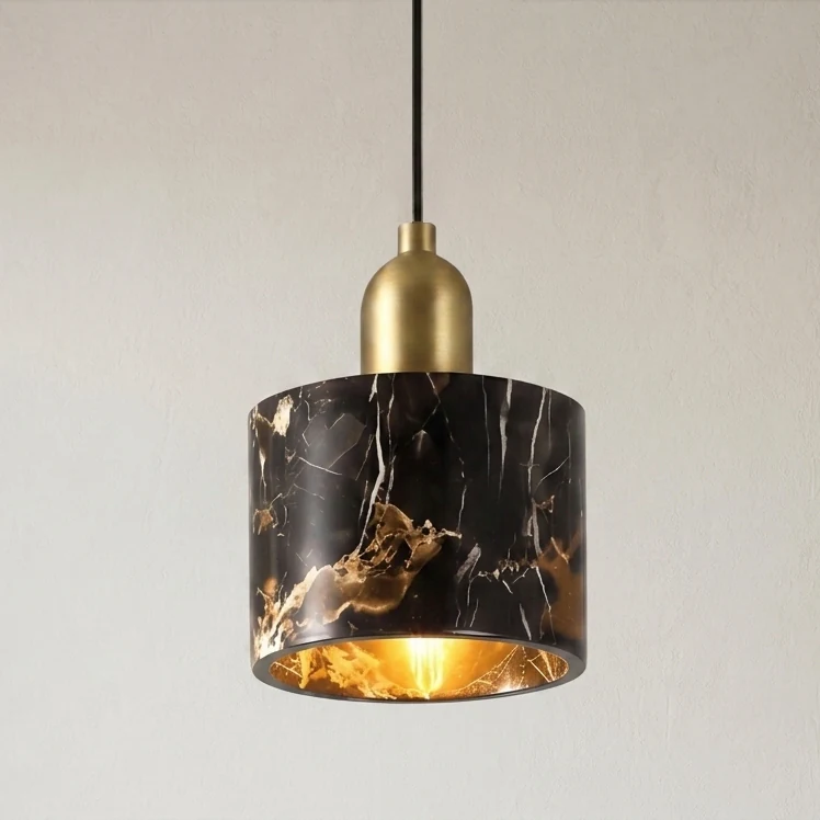 Marble Cylinder Pendant detail