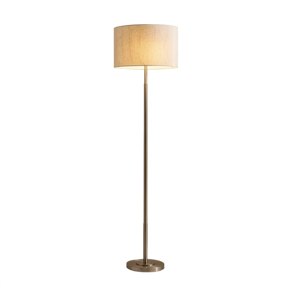 Minimalist Drum Shade Floor Lamp detail