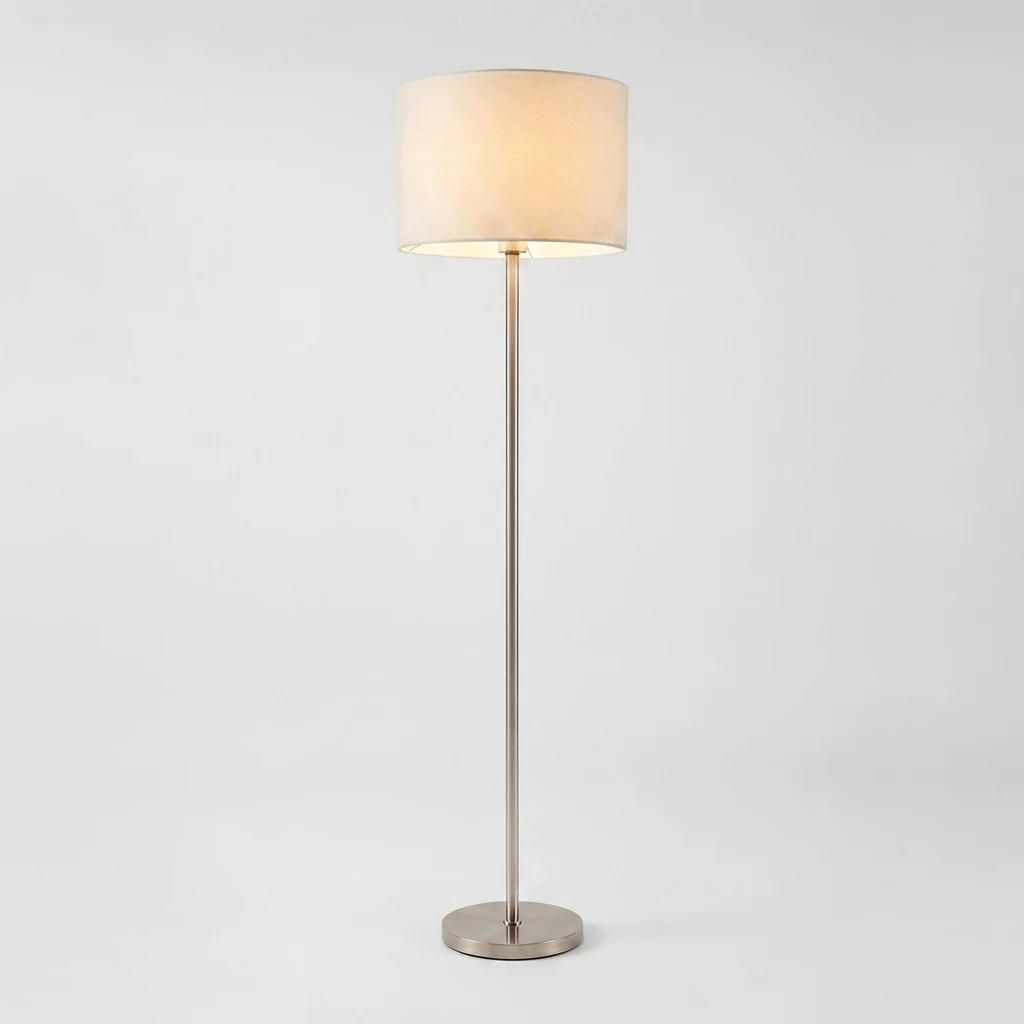 Minimalist Drum Shade Floor Lamp detail