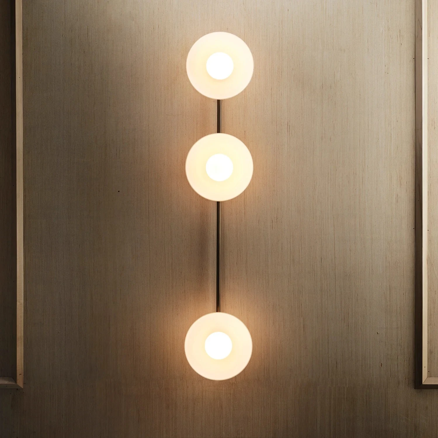Modern Linear Globe Glass Wall Sconce detail