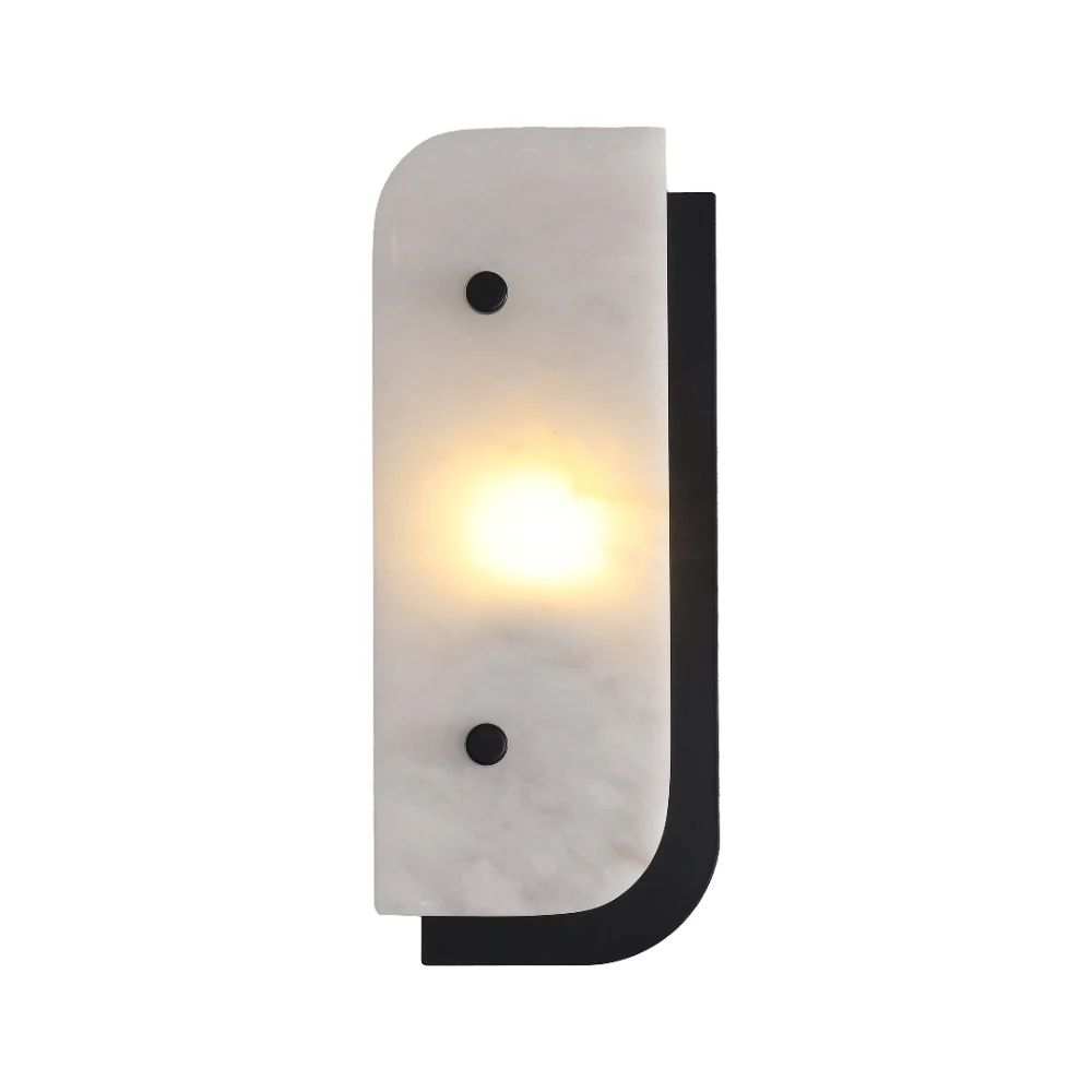 Modern Luxury Stone & Metal Wall Light detail