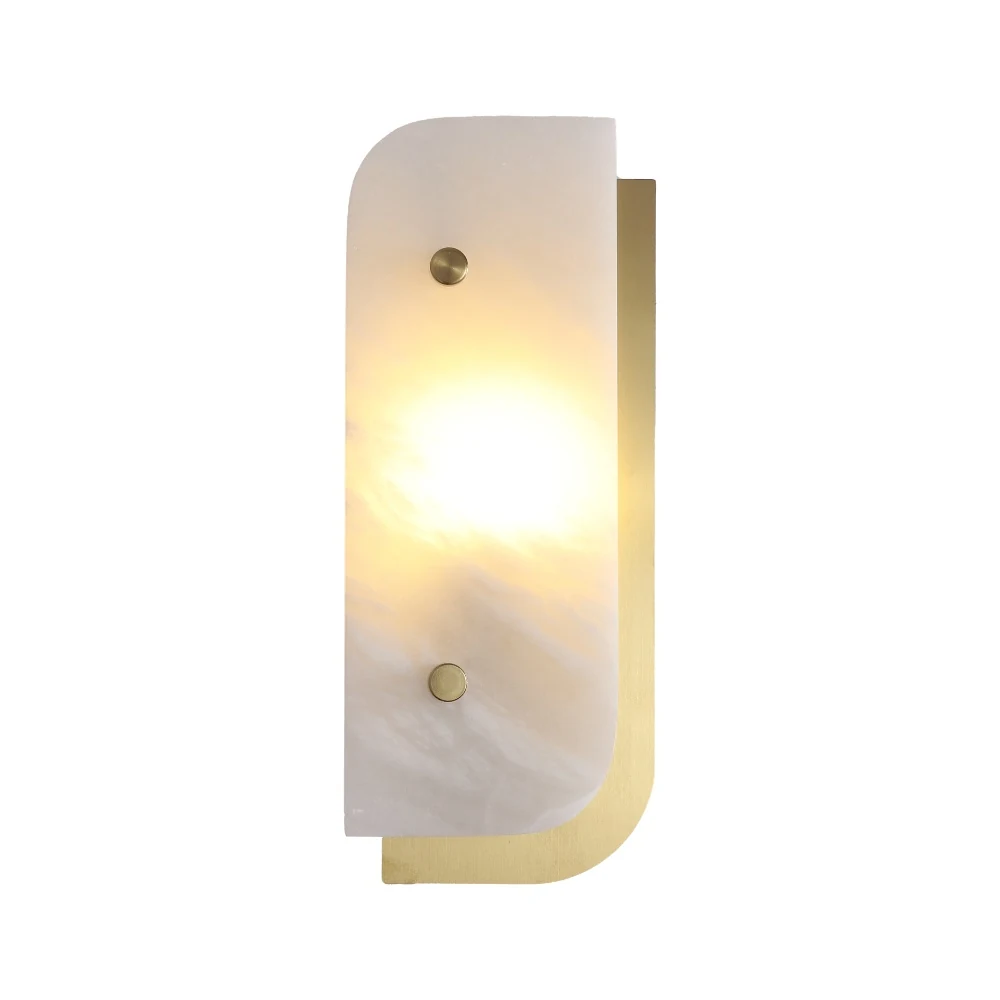 Modern Luxury Stone & Metal Wall Light detail
