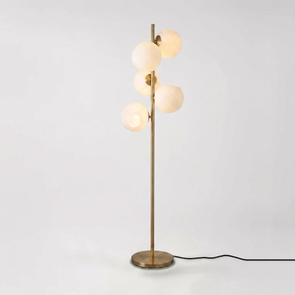 Multi-Globe Brass Floor Lamp