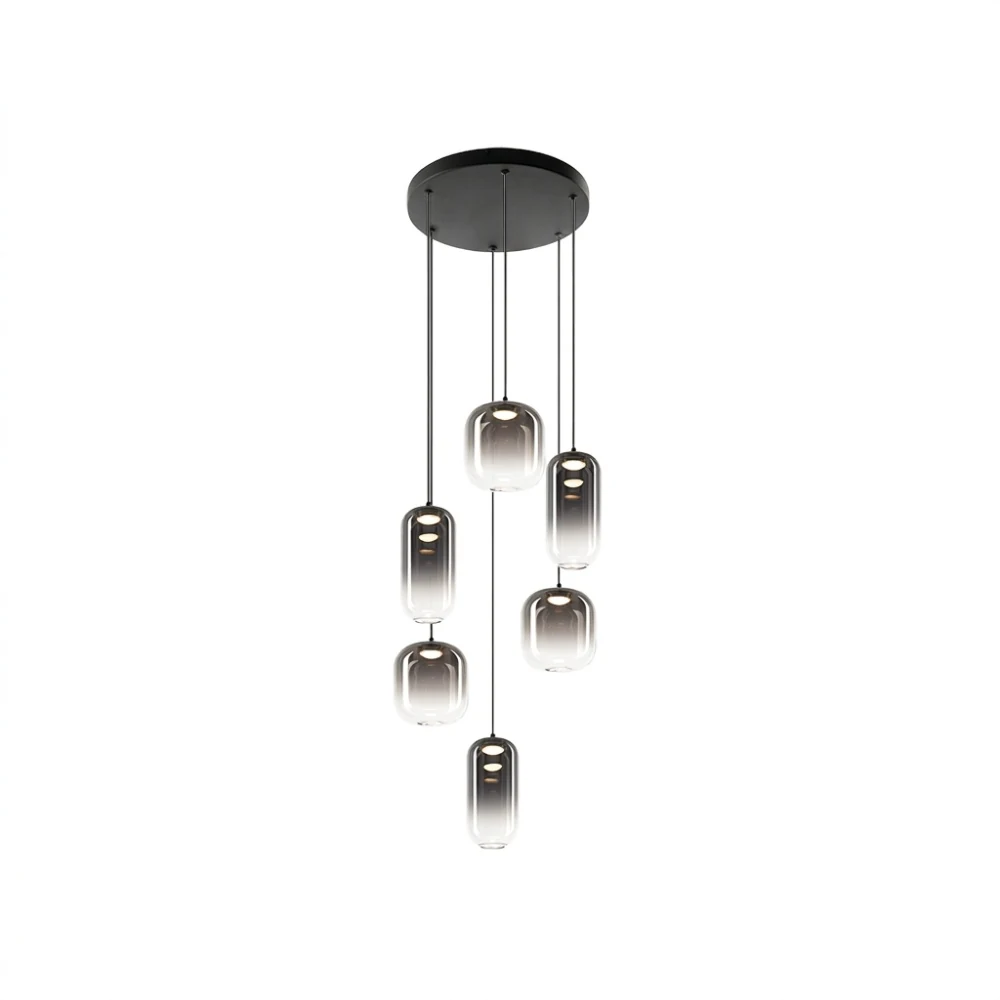 Multi-Light Gradient Glass Pendant Light detail