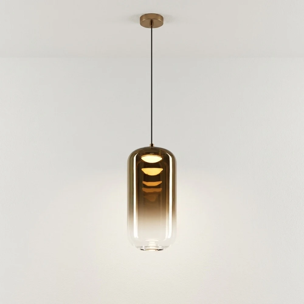 Multi-Light Gradient Glass Pendant Light detail