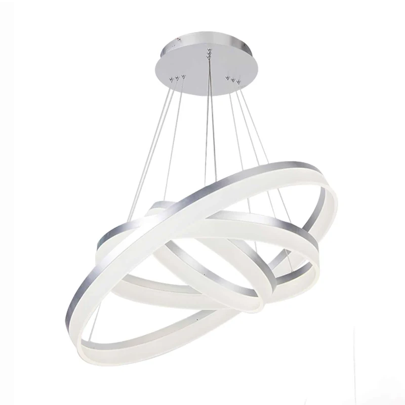Multi-Ring Spiral Chandelier detail
