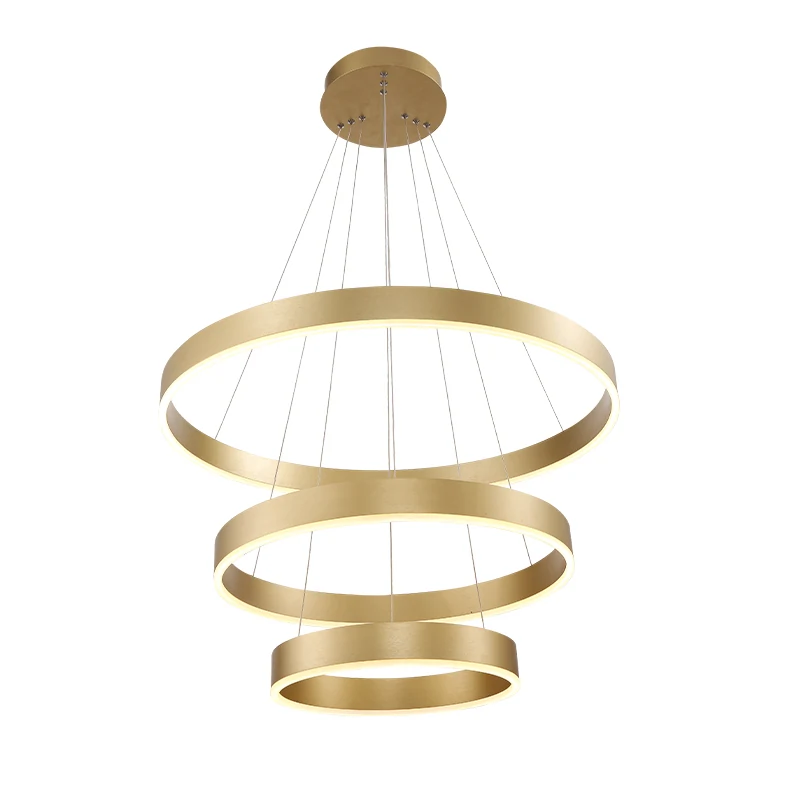 Multi-Ring Spiral Chandelier detail