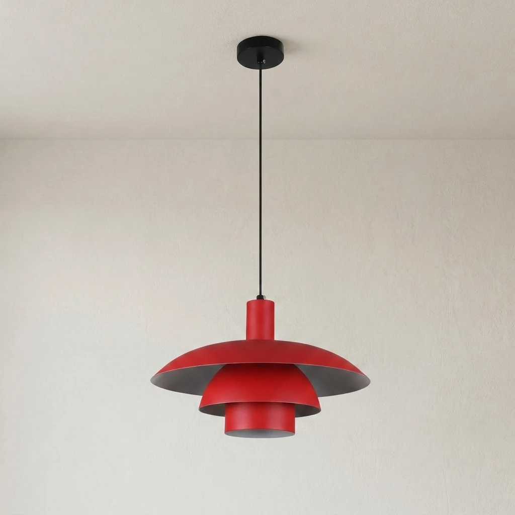 Multi-Tiered Shade Pendant Light detail
