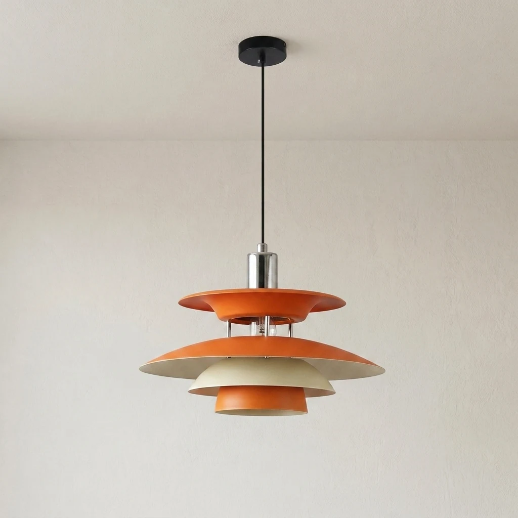 Multi-Tiered Shade Pendant Light detail