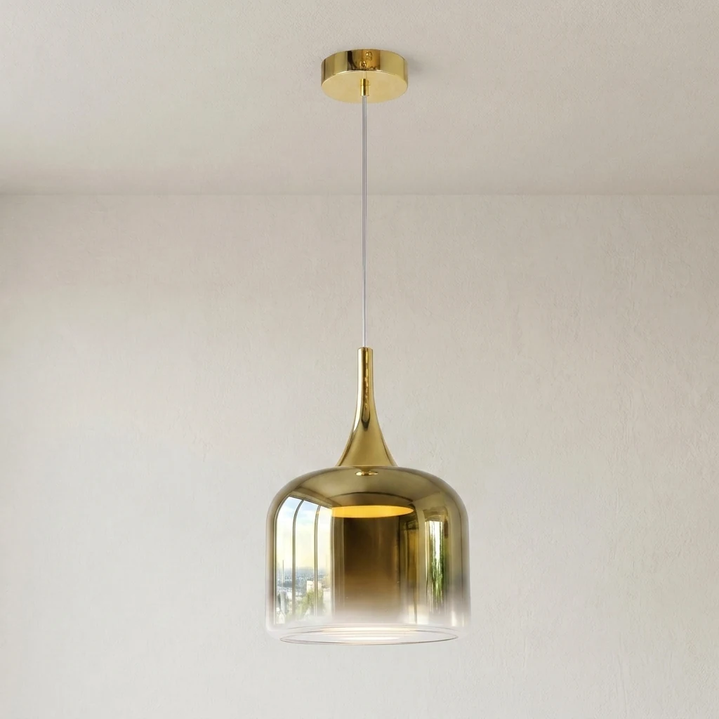 Ombre Glass Pendant Light detail