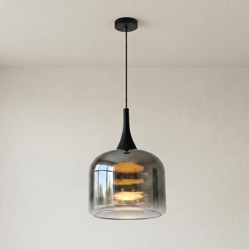 Ombre Glass Pendant Light detail